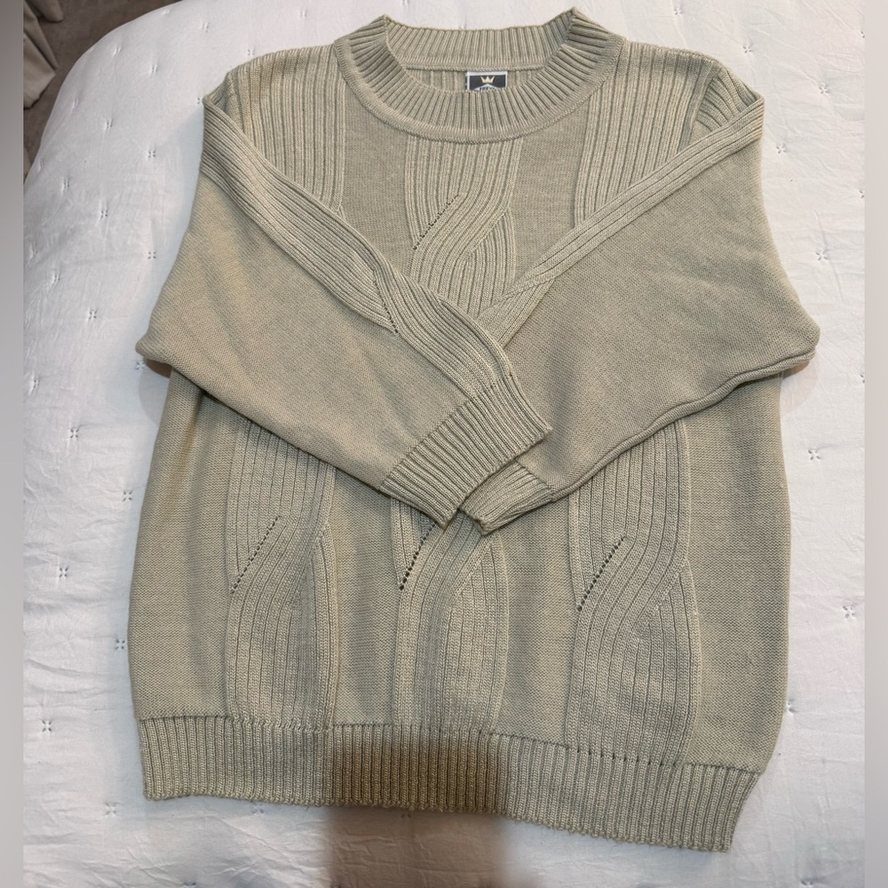 Freya Strickmoden Vintage Ecru Sweater Size Medium